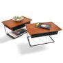 vintage MidCentury teak bedside pair Image 4