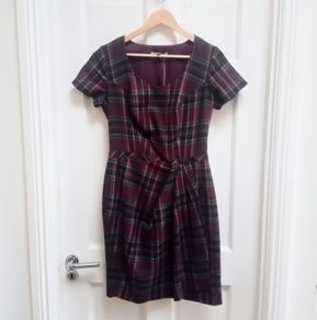 Pepperberry tartan wool smock dress, 10 BNWT