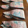 2 Hand sewn Montgomery Oriental style curtains Image 3
