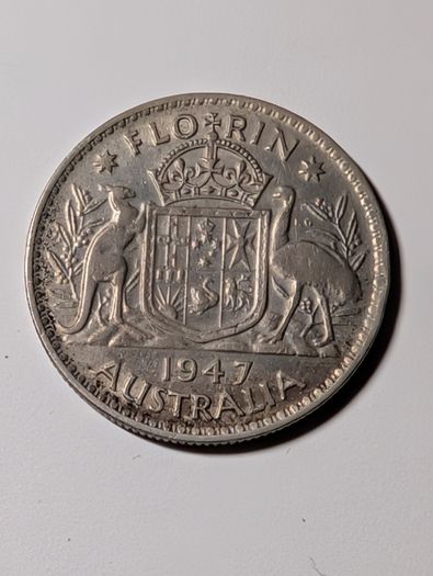 Australia Silver Florin 1947