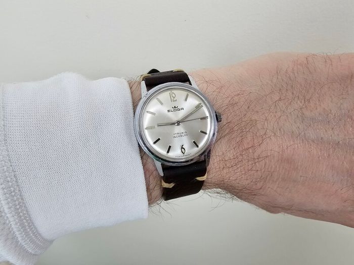 Vintage Swiss Watch Eloga Mechanical wind up 1960s
