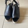 Calvin Klein black leather sandals Image 2