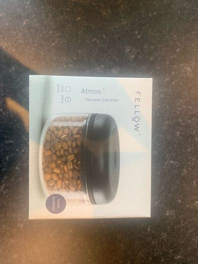 Fellow Atmos 0.4L clear glass coffee and food storage container