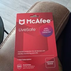 McAfee Live Safe Anti virus UNOPENED