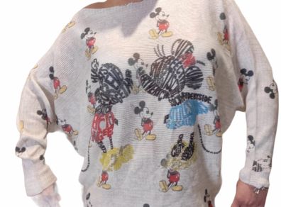 Openwork sweater WOMAN Mickey Mouse Minnie