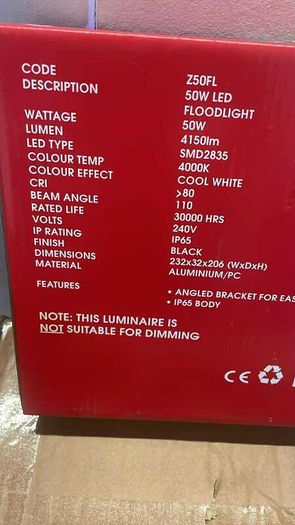 50W Flood Light 4000K