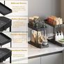 Under Sink Storage 2 Pack, 2 Tier Pull Out Cabinet Organizers for Kitchen, Bathroom Organization Image 4