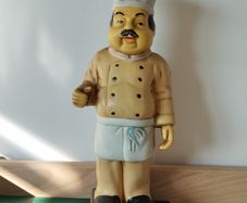 Vintage Chef Statue Solid  Decorative