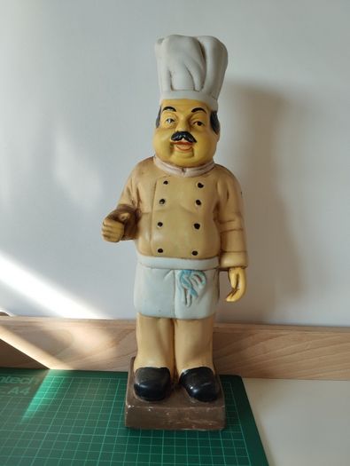 Vintage Chef Statue Solid  Decorative