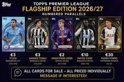 Topps Premier League Flagship Edition 2026/27 Numbered Parallels