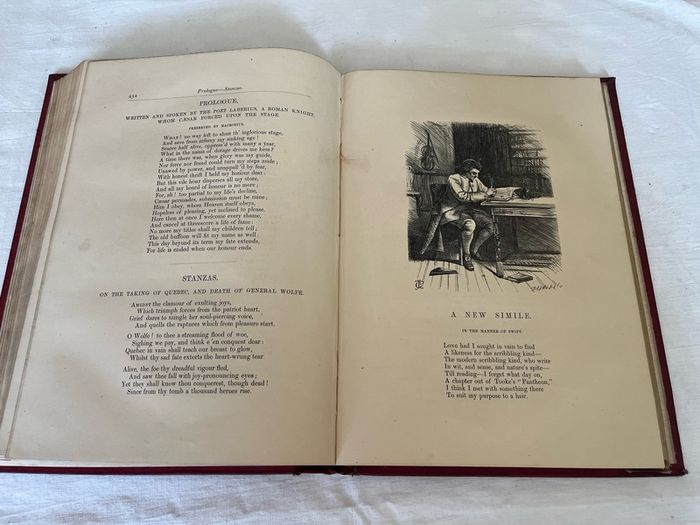 Dalziel's illustrated Goldsmith book circa 1860's