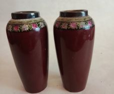 Vintage British Made Ceramic Bud Vases x 2