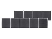 Garden Fence WPC 1564x186 cm Grey
