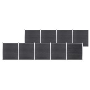 Garden Fence WPC 1564x186 cm Grey