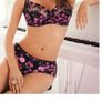 Fantasie Alicia - Underwired Side Support Bra 30F and Briefs XS - Black Pink - BNWT RRP 73 Image 3