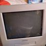 Retro Samsung portable 14 inch CRT TV with built in VHS player Image 3