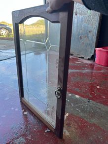 Mahogany cabin doors/windows