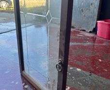 Mahogany cabin doors/windows