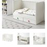 IKEA STUVA Cot/toddler bed with drawers, white 60x120 cm Image 9