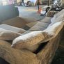 Silver crashed select corner sofa Image 5
