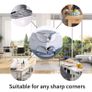 Baby Safety Corner Protectors, 20 Pack Clear Corner Guards for Tables, Furniture, with 20pcs Strong Adhesive for Backup Use Image 2