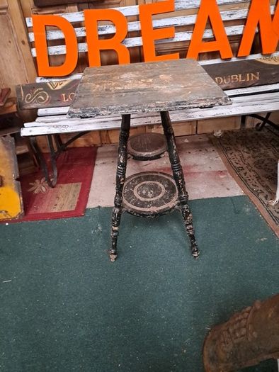 Vintage Ebonized Table