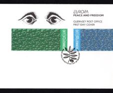 1995 Guernsey Europa Peace & Freedom Commemorative Stamps Official First Day Cover (FDC)