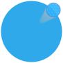 Floating Round PE Solar Pool Film 455 cm Blue Image 4