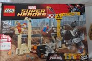 Lego spiderman marvel set 76038 Rhino and Sandman supervillian team up with bonus JJ Jameson figure