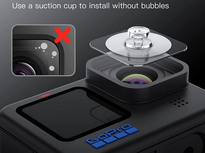 Screen Protector for GoPro Hero 11/10/9 Black with Camera Lens Protector, Tempered Glass Film, Easy Installation, HD Clear, 3-Pack Each