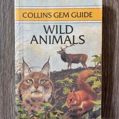 Vintage Wild Animal Reference Small Pocket Size Book