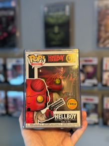 Ron Perlman Signed Hellboy Funko POP! #01 Chase With Horns Autograph