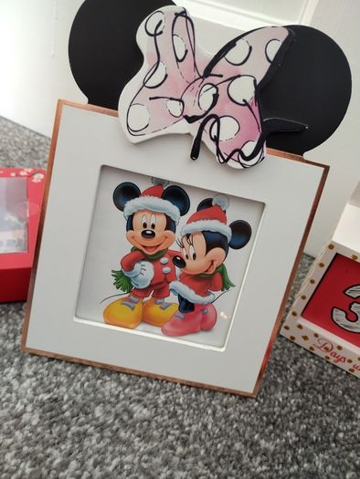Box Of New as New Disney Christmas Ornaments and Gifts