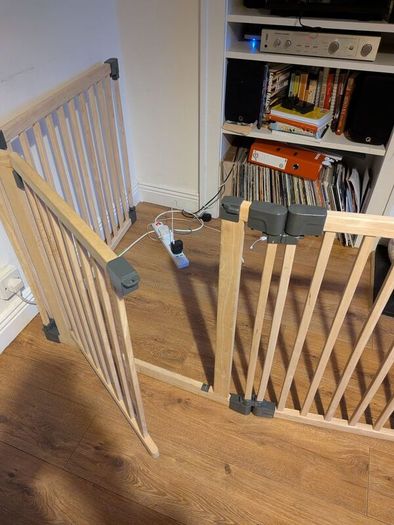 Safetots Wooden Multi Panel Room Divider - stair guard. - Safety Gate Wooden