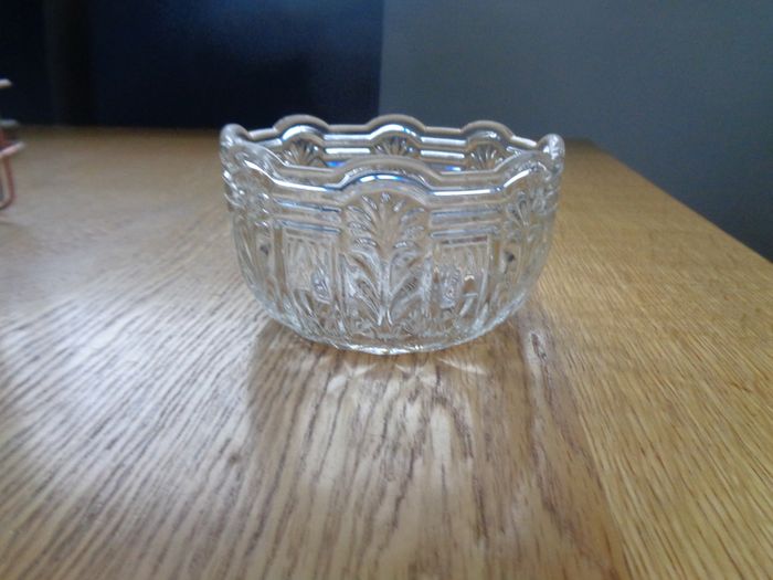 Vintage Etched Glass Bowl for Sale