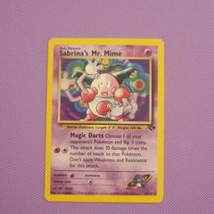 Sabrina's Mr. Mime Pokemon card from Gym Challenge (59/132).
