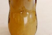 Vintage Wedgewood Hand Blow Glass Owl Paperweight. Signed.