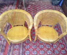 vintage Ratan Tub Chairs