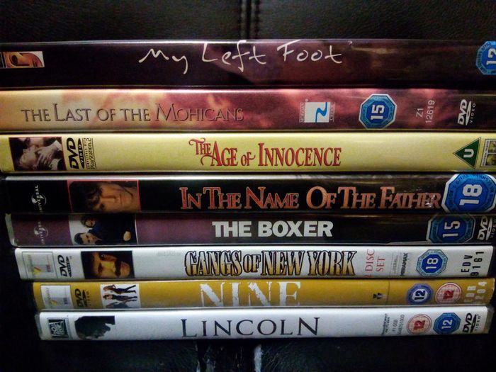 Daniel Day-lewis Dvd Collection My Left Foot Lincoln Last of the Mohicans etc