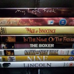 Daniel Day-lewis Dvd Collection My Left Foot Lincoln Last of the Mohicans etc