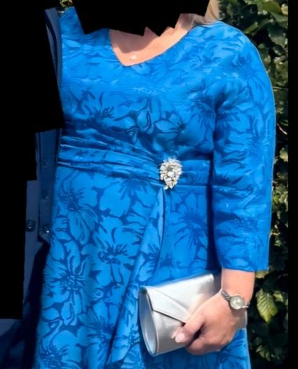 Cassandra Ladies dress with matching facinator Mother of the bride or Mother of the groom