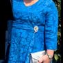Cassandra Ladies dress with matching facinator Mother of the bride or Mother of the groom Image 4