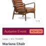 Caseys Mariana Armchair - Tan Leather x 2 Image 3