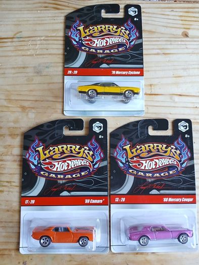 1/64 Hot Wheels Larry,s Garage, Premium Real Riders