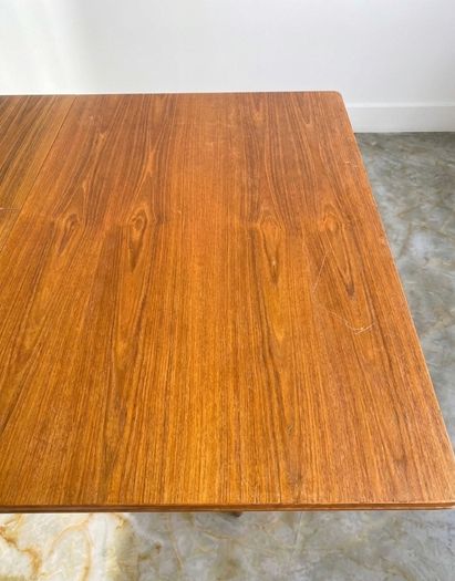 Danish Mid Century Teak Extending Dining Table & 4 Chairs
