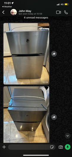 Power point under the counter fridge freezer