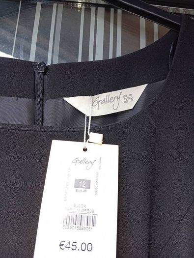 gallery black dress size 12 new with tags