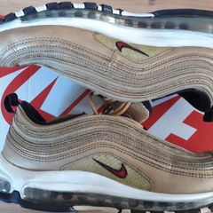 Nike Air Max 97 OG Metallic Gold/Varsity Red-White-Black Size UK-8/EUR-42.5-2018