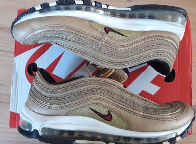 Nike Air Max 97 OG UK-8/EUR-42.5 884421-700 Metallic Gold/Varsity Red-White-Black-2018