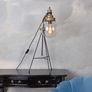 Vintage Industrial Tripod Table Lamp Factory Style Image 5